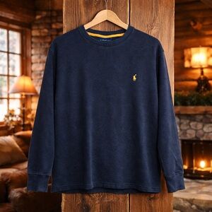 Polo Ralph Lauren Sleepwear Sweatshirt Adult Mens Size Small Cotton Night Bed